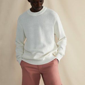 Onia Cotton Pigment Dye Sweater White
